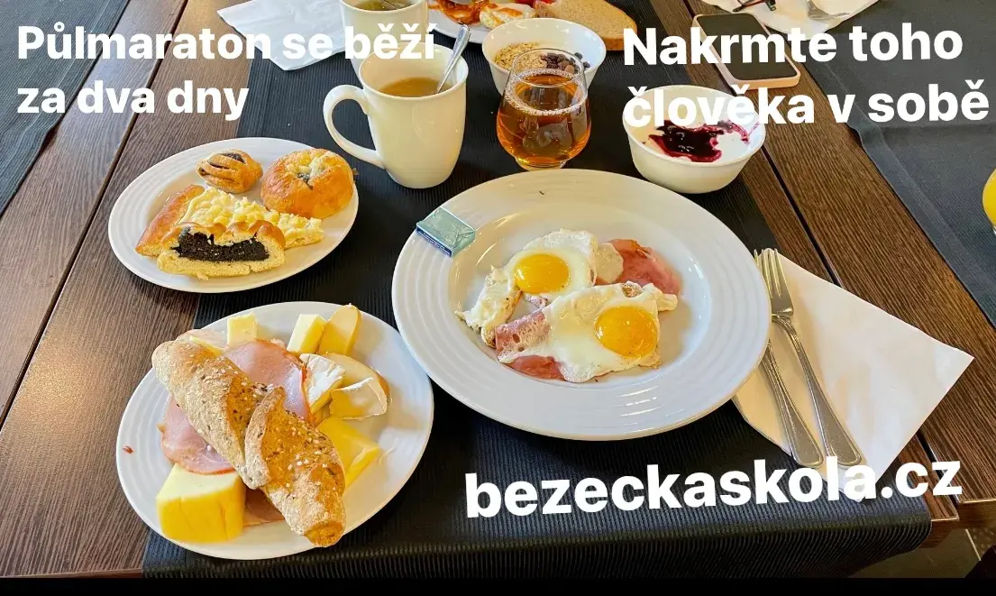 Půlmaraton se běží za dva dny. Nakrmte toho člověka v sobě, ať vám cestou nezdechne