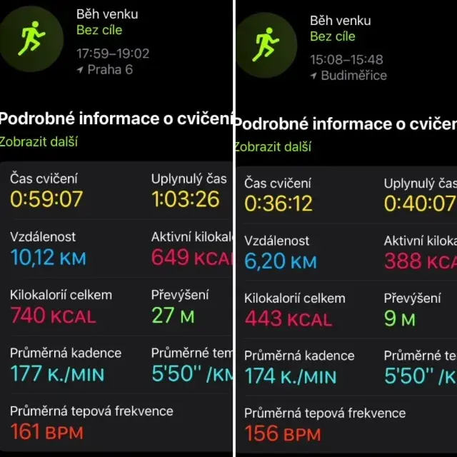 Malé srovnání obtížnosti běhu v běžeckých botách a bosobotách leguano