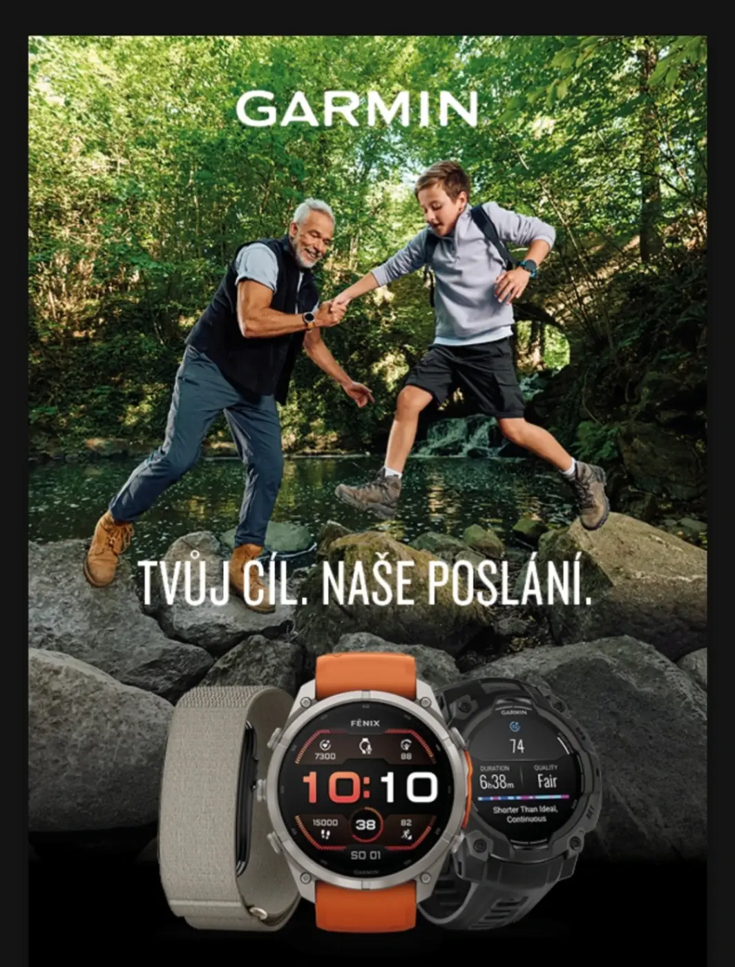 Garmin představuje novou image kampaň „Tvůj cíl. Naše poslání.“ Poprvé vznikla kompletně v Česku