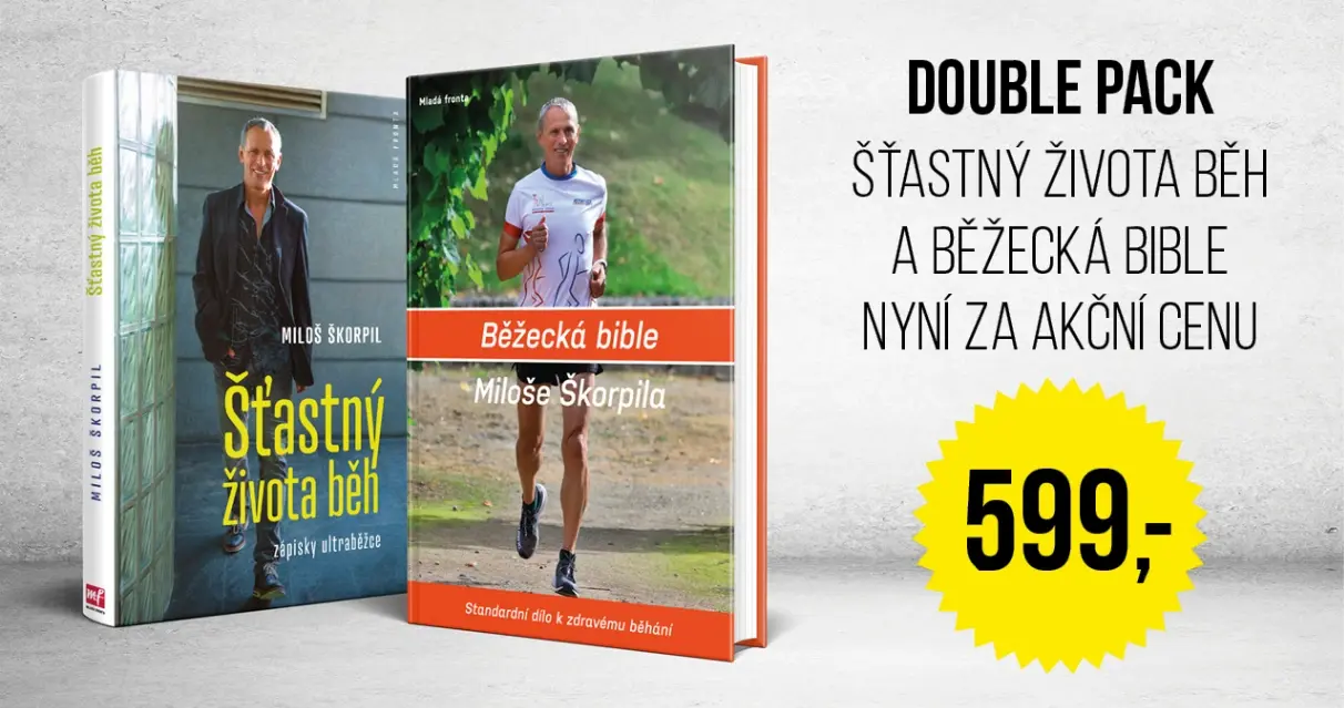 Double Pack Šťastný života běh a Běžecká bible Miloše Škorpila