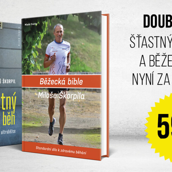 doublepack šťastný života běh a Běžecká bible Miloše Škorpila