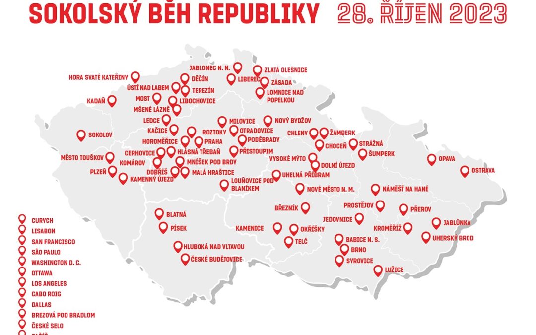 Sokolský běh republiky 2023 rozhýbal ČR i zahraničí přes 9 000 běžců